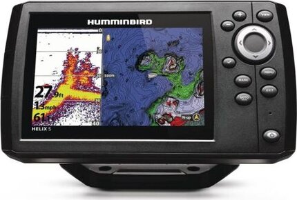 Humminbird HELIX 5 Fish Finder & GPS Chart Plotter, CHIRP 2D Navionics + Chart Bundle